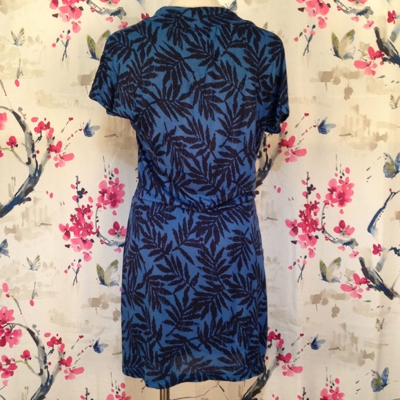 Banana Republic Blue Cowl Neck Dress Size S - Picture 4 of 8